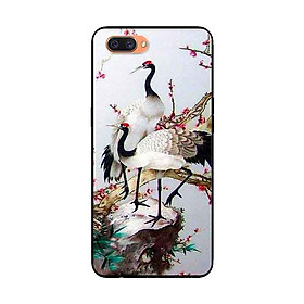 Ốp Lưng Dành Cho Oppo A12e mẫu Hạc Anh Đào - Hàng Chính Hãng
