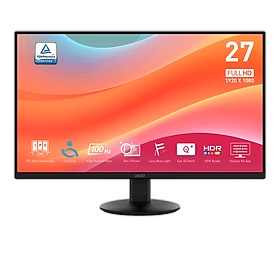 Màn Hình MSI PRO MP272LKL 27 inch – IPS Full HD, 100Hz, 1ms, Chống Nháy, Bảo Vệ Mắt | GiaPhucStore | Hàng Chính Hãng
