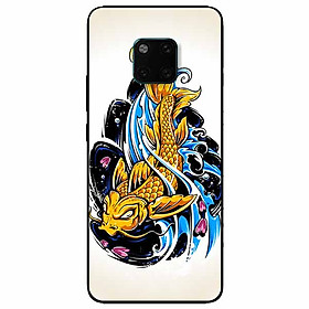 Ốp lưng dành cho Huawei Mate 20 Pro mẫu Chép Vàng Nền Sáng