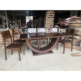 Bộ bàn ăn gỗ sồi đẹp BAG-07