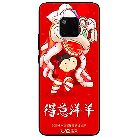 Ốp lưng in cho Huawei Mate 20 Pro Mẫu Múa Lân