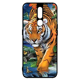 Ốp Lưng in cho Oppo F11 Pro Mẫu Nền Hổ Mẫu 1 - Hàng Chính Hãng