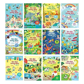Sách - Bóc Dán Thông Minh - Đa Dạng Chủ Đề - Combo 12 Tập - Đinh Tị Books