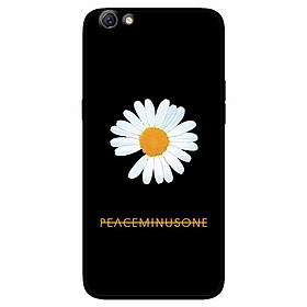 Ốp lưng in cho Oppo F3 Lite Mẫu Cúc To Nền Đen