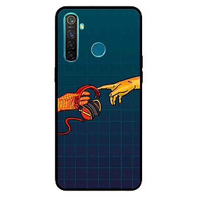 Ốp Lưng in cho Realme 5 Pro / Realme Q Mẫu Bàn Tay Chạm Nhạc - Hàng Chính Hãng