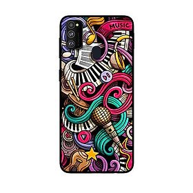 Ốp Lưng in cho Samsung Galaxy M30s Mẫu Họa Tiết Âm Nhạc - Hàng Chính Hãng