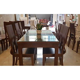 Bàn Ăn Hiện Đại Màu Óc Chó ( Hàng Cao Cấp)