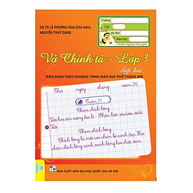 Sách - Combo 2 cuốn Vở Chính Tả Lớp 3 (Biên soạn theo CT GDPT mới) - ndbooks