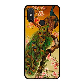 Ốp lưng cho Xiaomi Mi 8 chim công 4 - Hàng chính hãng