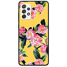 Ốp lưng dành cho Samsung A32 - A52 - A72 mẫu Hoa Hồng Nền Vàng