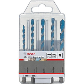 MŨI KHOAN ĐA NĂNG HEX-9 (5 MŨI 4/5/6/6/8) BOSCH 2608589530 - HÀNG CHÍNH HÃNG
