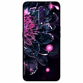 Ốp lưng in cho Realme X Mẫu Mẫu Đơn Hồng Đen