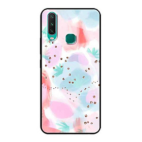 Ốp Lưng in cho Vivo Y15 Mẫu Họa Tiết Nước Nền Hồng - Hàng Chính Hãng