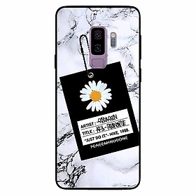 Ốp lưng in cho Samsung S9 Plus Mẫu Cúc Nền Đá
