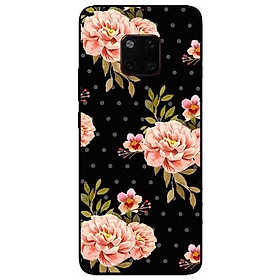Ốp lưng dành cho Huawei 5t - Mate 20 - Mate 20 Pro mẫu Họa Tiết Hoa Cam