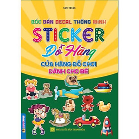 Sách - Bóc Dán Decal Thông Minh Sticker Đồ Hàng Cửa Hàng Đồ Chơi Dành Cho Bé - Hồng Ân