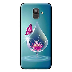 Ốp lưng cho Samsung Galaxy A6 2018 nền giọt nước 1 - Hàng chính hãng