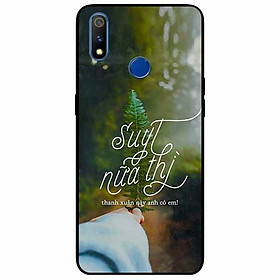 Ốp lưng in cho Realme 3 Mẫu Suýt Nữa Thì