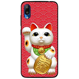 Ốp lưng dành cho Vsmart Star mẫu Mèo May Mắn Nền Đỏ 1