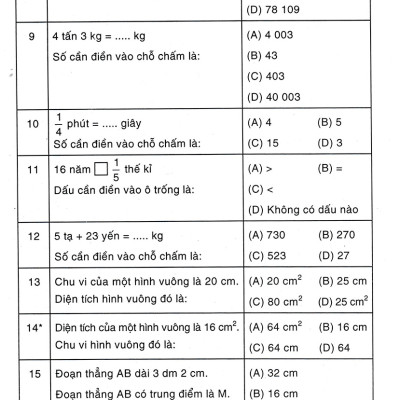 500 Bài Toán Trắc Nghiệm 4 (Dùng Chung Cho Các Bộ SGK Hiện Hành) _HA