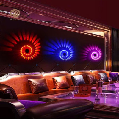 Đèn LED trang trí nhà hiệu ứng xoáy ốc gắn âm trần âm tường trang trí quán cafe phòng ngủ 