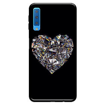 Ốp lưng cho Samsung Galaxy A7 nền kim cương đen 1 - Hàng chính hãng