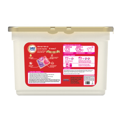 1 Hộp Viên Giặt Maxpure Hương Đắm Say 30v tặng vỉ viên treo bồn cầu Evershine hương Lavender