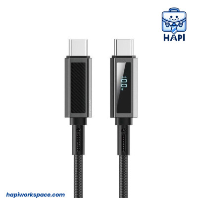 Cáp sạc hàng chính hãng WiWU Aramid Fiber Warriors Type-C to Type-C Wi-C079 lớp bảo vệ aramid siêu bền, đầu hợp kim chống gỉ