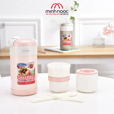 HÀNG CHÍNH HÃNG: Hộp đựng cơm ủ chân không Tiger LWR - A 092 (3 ngăn) MADE IN JAPAN