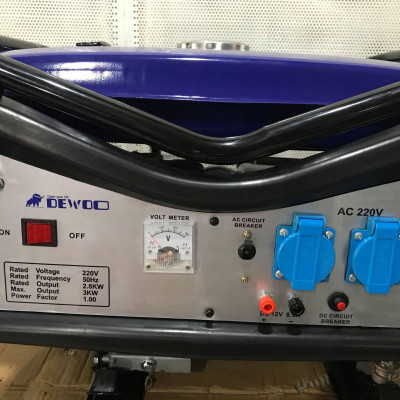 MÁY PHÁT ĐIỆN 100% DÂY ĐỒNG DEWOO DW-2800 (2.5-2.8KW)- HÀNG CHÍNH HÃNG
