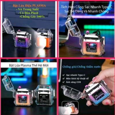 BẬT LỬA ĐIỆN PLAMAS VÀ CẢM ỨNG VÂN TAY PIN KHỦNG MẪU ĐÈN CHẤT LƯỢNG