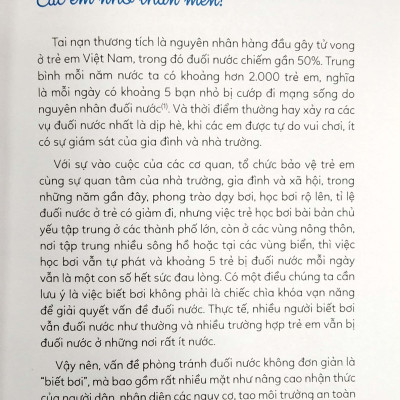 15 Bí Kíp Giúp Tớ An Toàn - Cẩm Nang Phòng Tránh Đuối Nước