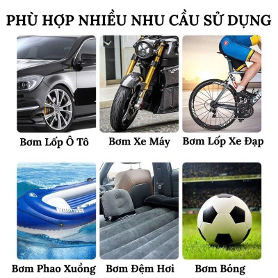 Máy Bơm Lốp Ô Tô, Xe Máy Tự Ngắt Thông Minh – Đồng Hồ Áp Suất Số, Bơm Cực Nhanh, Chất Lượng Cao Cấp, ĐÈN TRANG TRÍ , ĐỒNG HỒ TREO TƯỜNG