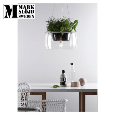 Đèn led thả cây Markslojd Plant chóa thủy tinh cao cấp trong suốt