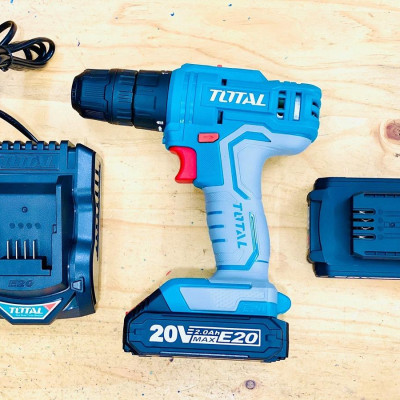 MÁY KHOAN PIN 20V E20 (0.8- 10MM) (KÈM THEO 2 PIN. PIN SẠC 1.5 GIỜ) TOTAL TDLIE2001 - HÀNG CHÍNH HÃNG