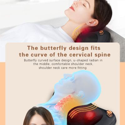 Gối Massage Nhiệt Hồng Ngoại VISPO VP-G23 - 4 Bi Xoay Chuyên Dùng Cho Cổ, Vai, Gáy, Thắt Lưng Sử Dụng Tại Nhà, Văn Phòng Hoặc Trên Ô tô