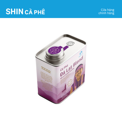 Cà phê Đà Lạt Blend - SHIN Cà phê - Cà phê pha phin - Hộp thiếc 200g
