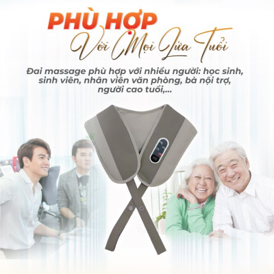 Đai Massage Cổ Vai Gáy Sakuchi UK-878 Được Trang Bị Đến 20 Mức Độ Massage Đáp Ứng Mọi Nhu Cầu Của Người Sử Dụng