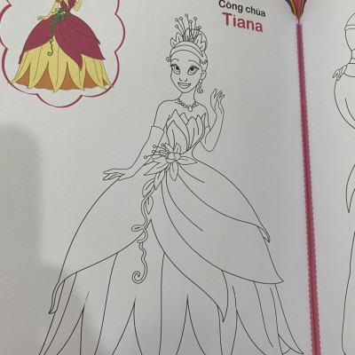 Quà cho bé : Bé tập tô màu : Các nàng công chúa
