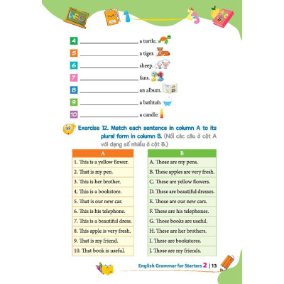 Sách - English Grammar For Starters 2 - Có Đáp Án - Minh Thắng