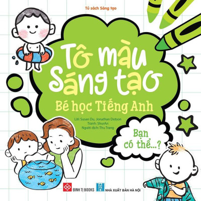 Sách - Bộ Sách Tô Màu Sáng Tạo - Bé Học Tiếng Anh (Bộ 6 Cuốn)