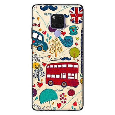 Ốp in cho Huawei Mate 20 Họa Tiết Xe Buýt - Hàng chính hãng