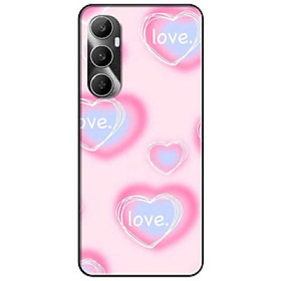 Ốp lưng cho Realme 9i - Realme 10 - C11 2021 - C65 4G - C67 - C20 - Poco X6 5G - Hoạ Tiết Love Hồng - Hàng Chính Hãng