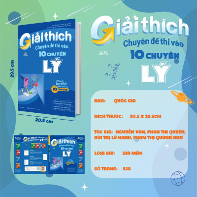 Sách - Giải Thích Chuyên Đề Thi Vào 10 Chuyên Lý + Giải Thích Bộ Đề Thi Vào 10 Chuyên - Khối Chuyên Lý - Combo 2 Cuốn - Megabook
