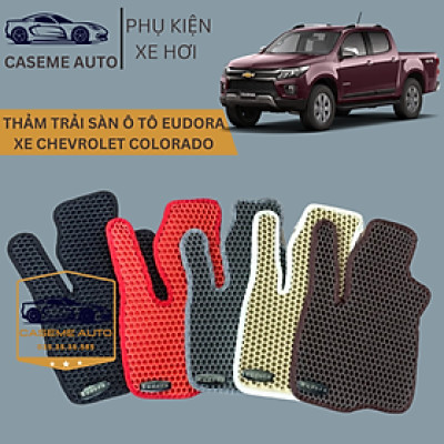 [CHEVROLET COLORADO] Thảm Trải Sàn, Lót Sàn Ô Tô Cao Su Eudora CloudFoam Thiết Kế Theo Xe Dành Cho Xe CHEVROLET COLORADO, Chống Nước, Không Mùi, Ngăn Bụi Bẩn, Dễ Vệ Sinh - Hàng Chính Hãng