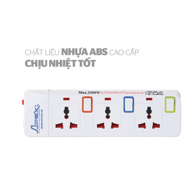 Ổ cắm điện Sunhouse APE-OC2-3R - Bảo hành 12 tháng