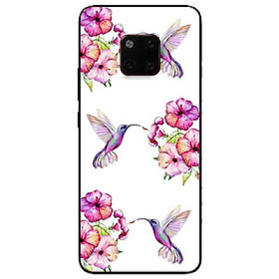 Ốp lưng dành cho Huawei 5t - Mate 20 - Mate 20 Pro mẫu Hoa Và Chim Hồng