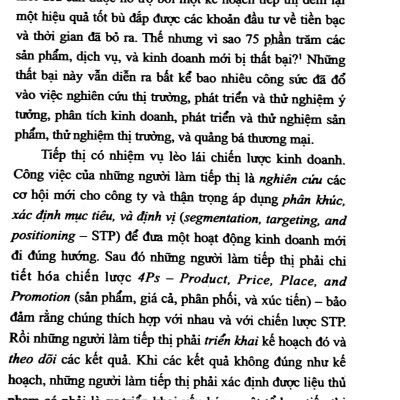 Mười sai lầm chết người trong tiếp thị - Các dấu hiệu và giải pháp (Philip Kotler)