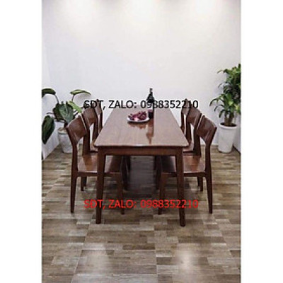 Bộ bàn ăn cao cấp gỗ Sồi Nga 4_6 ghế 