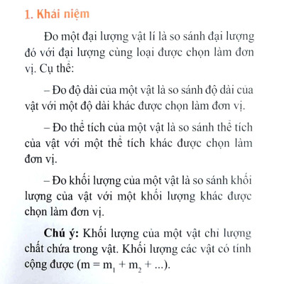 Sổ Tay Kiến Thức Vật Lí Trung Học Cơ Sở